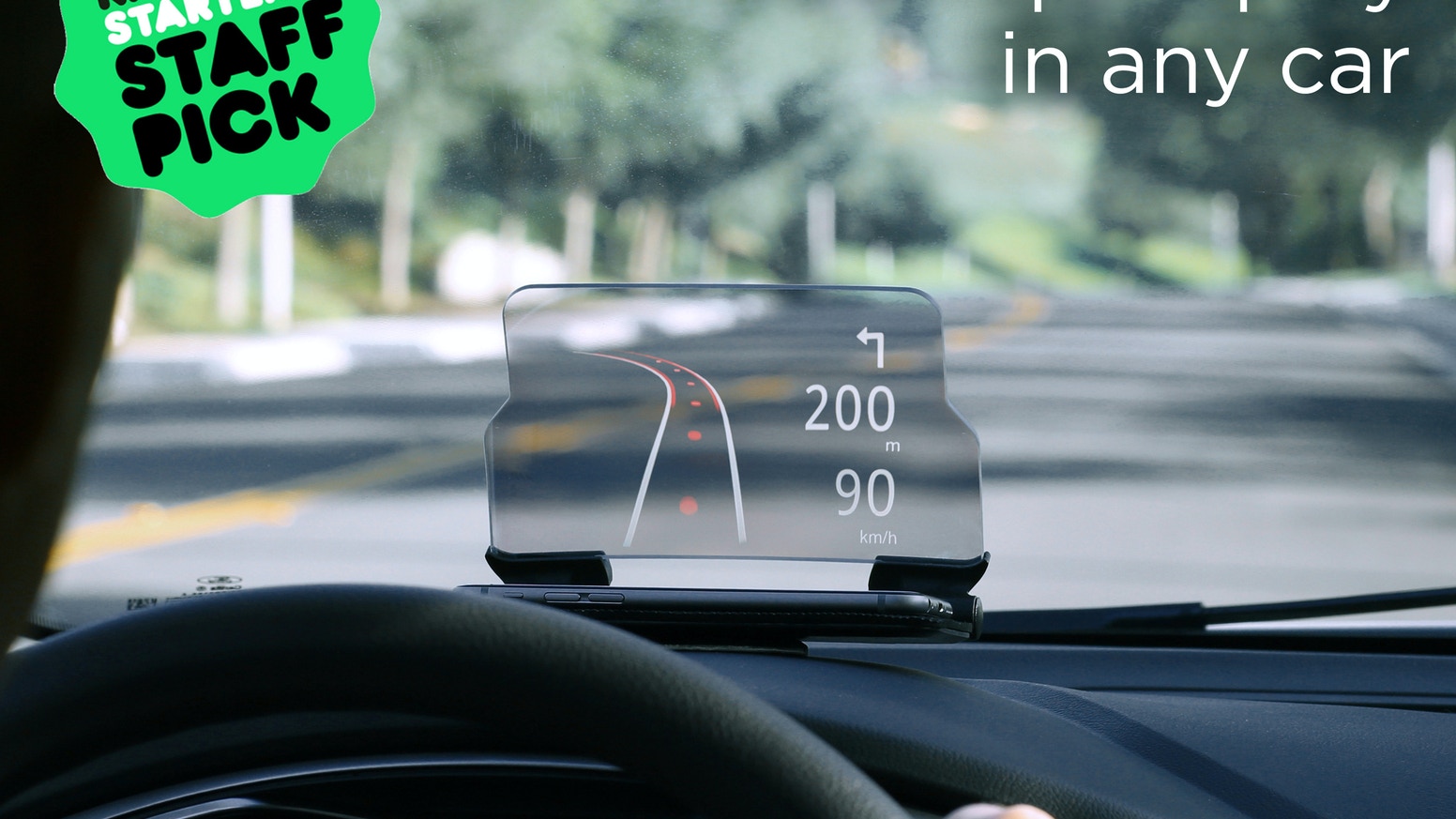 This Futuristic Transparent Smartphone Display For Auto GPS Will Save Lives