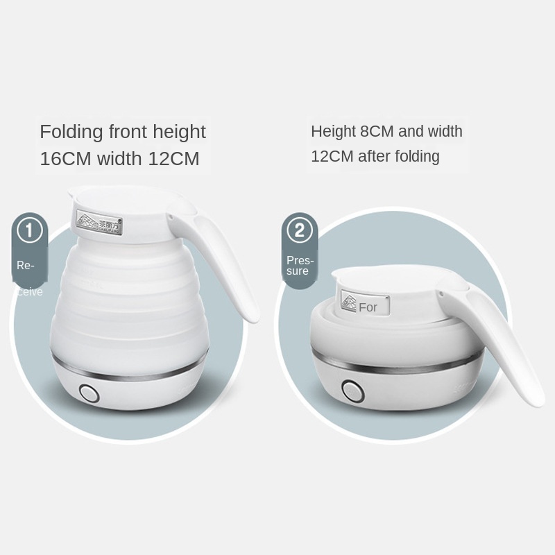 Foldable Kettle Stainless Steel Electric Silicone Kettle Traveller Kettle Portable - Image 6